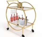 Corsica Designs Glass Bar Trolley