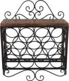 Craft Art India Iron Bottle Rack Cabinet