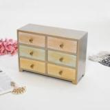 Craft Mitra Colourful Wood Chest of 6 Drawers | Handmade| Solid Wood Free Standing Chest of Drawers