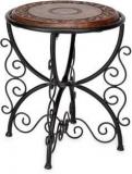 Craftonline Iron Wooden Stool Living & Bedroom Stool