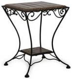 Craftonline Wooden & Wrought Iron Living & Bedroom Stool