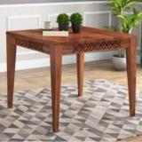 Credenza Solid Wood 4 Seater Dining Table