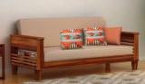 Crosby 3 Seater Single Solid Wood Fold Out Sofa Cum Bed