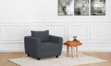 Crozzine Josephine Single Seater Sofa Fabric 1 Seater Sofa