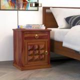 Custom Decor Sheesham Diamond Solid Wood Side Table