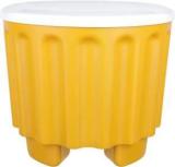 Cutting Edge Set of 1 | Yellow | Multipurpose Eco Plastic Kids Chair/Storage Stool for Home and Kitchen Plastic Stool