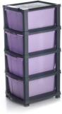 Darkpyro 4XL MODULAR DRAWER PURPLE Plastic Free Standing Cabinet