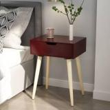 Dazzling Decor Modern Design Bed Side Table Night Stand End Side Table Corner Table With Drawer Engineered Wood Bedside Table