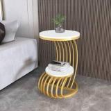 Dazzling Decor Round Wrought Iron End Table Side Table Bedside Table Centre Table Coffee Table Metal Bedside Table