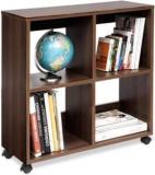 Debono Admire Book Rack On Castors Engineered Wood Open Book Shelf