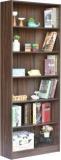 Deckup Muvo 6 Shelf Walnut Engineered Wood Open Book Shelf