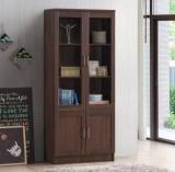 Deckup Versa Walnut Engineered Wood Close Book Shelf