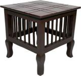 Decorhand Mango Wood Handmade Carving Classic Side Table For Living Room Solid Wood End Table