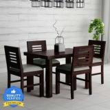 Decorwood Solid Sheesham Wood Four Seater Dining Set For Dining Room, Restaurant . Solid Wood 4 Seater Dining Set