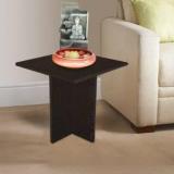 Delite Kom Lily Corner Table Wenge Engineered Wood Side Table