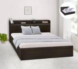 Delite Kom Plum Engineered Wood King Hydraulic Bed