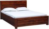 Demiwall Sheesham Wood King Size Box Bed Solid Wood King Box Bed