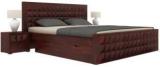 Demiwall Solid Wood King Drawer Bed