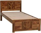 Demiwall Solid Wood King Size Bed Without Storage For Bedroom & Living Room Solid Wood Single Bed