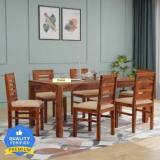 Deuba Sheesham Solid Wood 6 Seater Dining Set