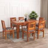 Deuba Solid Sheesham And Solid Wood 6 Seater Dining Set