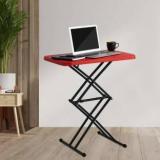 Dezeen Scissor Height Adjustable Multi Purpose Plastic Table For Work From Home, Study, Dining & Outdoor Plastic Outdoor Table