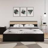 Df2h PEITHO Queen Bed Engineered Wood Queen Bed