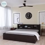 Df2h PHEME Queen Bed Engineered Wood Queen Box Bed