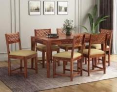 Dholamaru Dining Table with Cushioned Chairs for Living Room Dining Room Set for Home Solid Wood 8 Seater Dining Set