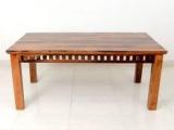 Divine Arts Sheeham Wood Dining Table For Living Room Solid Wood 4 Seater Dining Table