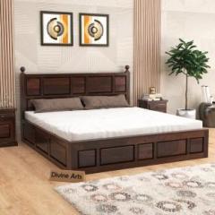 Dokri Sheesham Wood King Size Bed/Cot For BedRoom/Guest Room /Hotel With Box Bed/Cot Solid Wood King Box Bed