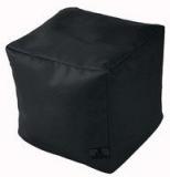 Dolphin Black Kids Pouffe Bean Bag Cover