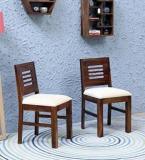 Douceur Furnitures Solid Wood Sheesham Wood 2 Dining Chairs For Dining Room, Restaurants Solid Wood Dining Chair