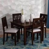 Driftingwood Dining Table 4 Seater | Wooden Four Seater Dining Table Solid Wood 4 Seater Dining Set