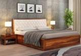 Driftingwood Queen Size Bed With Storage | Wooden Double Bed Cot Bed with Box Storage Solid Wood Queen Box Bed