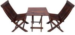 Drylc Furniture Solid Sheesham Wood Foldable 2 Seater Dining For Balcony, Dining Room Solid Wood 2 Seater Dining Set