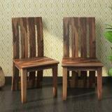 Drylc Furniture Solid Wood Sheesham Wood 2 Dining Chair For Dining Room Solid Wood Dining Chair