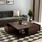 Drylc Furniture Solid Wood Sheesham Wood Coffee Table For Living Room Solid Wood Coffee Table