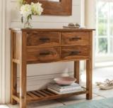 Drylc Furniture Solid Wood Sheesham Wood Console/ End/ Corner Table For Living Room Solid Wood Bedside Table