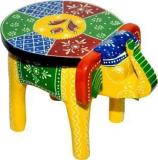 Dudal Art Wooden Elephant Stool Or Table, Cum Side Table, End Table Solid Wood End Table