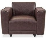 Durian Alfred One Seater Sofa In Brown Colour