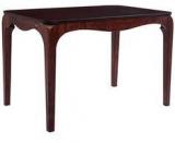 Durian Arabian Four Seater Dining Table In Red Colour