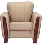 Durian Berry Compact Single Seater Sofa In Cream Colour