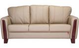 Durian Berry Compact Three Seater Sofa In Cream Colour