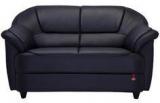 Durian Berry Engineered Double Seater Sofa In Matt Black Colour