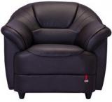 Durian Berry Engineered Single Seater Sofa In Dark Brown Colour