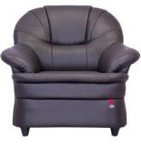 Durian Berry Timeless Single Seater Sofa In Dark Brown Colour