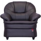 Durian Berry Timeless Single Seater Sofa In Matt Black Colour