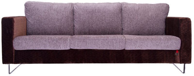 Durian Clinton Cozy Three Seater Sofa in Dark Brown and Light Grey Colour