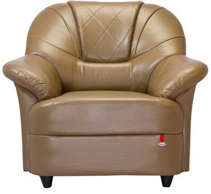 Durian Eden Symmetric Single Seater Sofa in Umber Brown Colour